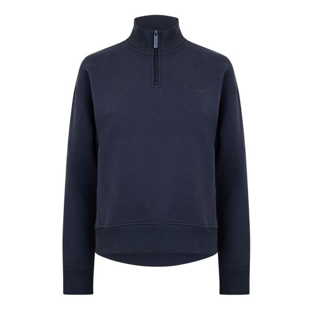 USA Pro Womens/Ladies Quarter Zip Sweatshirt / Charcoal